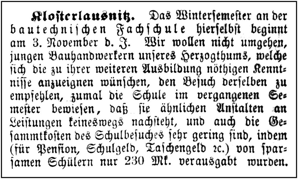 1884-08-13 Kl Baugewerbsschule